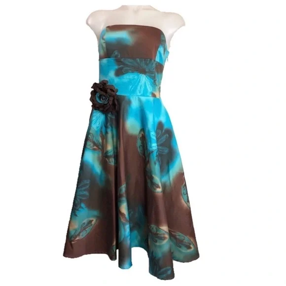 Vintage | Dresses | Vintage Rockabilly Pinup Style Tiedye Strapless |  Poshmark